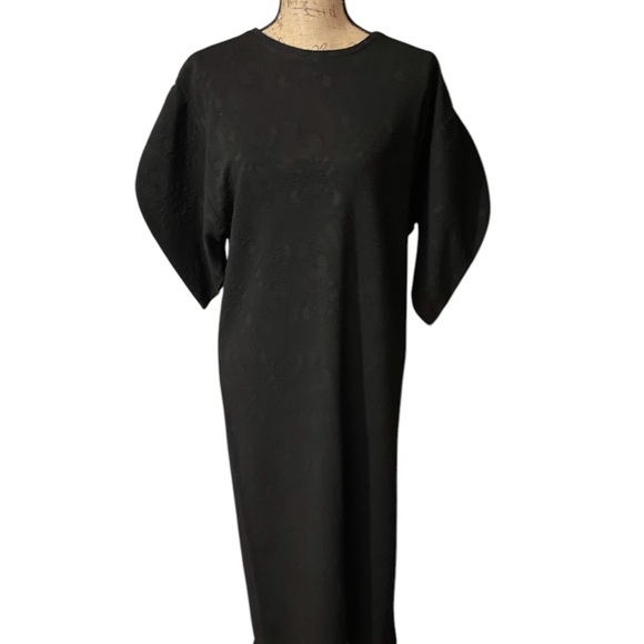 Zara Black Sheath‎ Dress with Dolman Sleeves - Picture 1 of 8